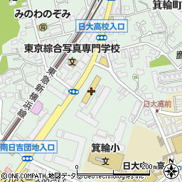 ポニークリーニング　ソコラ日吉店周辺の地図