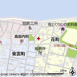 鳥取県境港市花町191-6周辺の地図