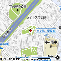 市ケ尾鶴蒔公園周辺の地図