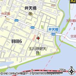 東京都大田区羽田6丁目7周辺の地図