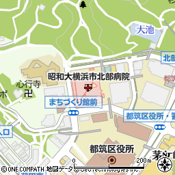 三菱ＵＦＪ銀行昭和大学横浜市北部病院 ＡＴＭ周辺の地図