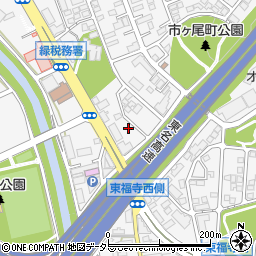 神奈川県横浜市青葉区市ケ尾町1050-43周辺の地図