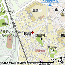 〒212-0024 神奈川県川崎市幸区塚越の地図