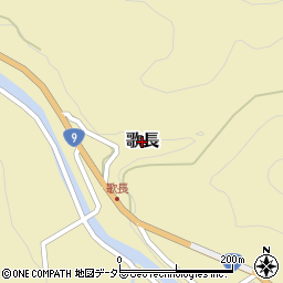 兵庫県新温泉町（美方郡）歌長周辺の地図