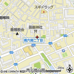 東京都大田区南六郷2丁目16周辺の地図