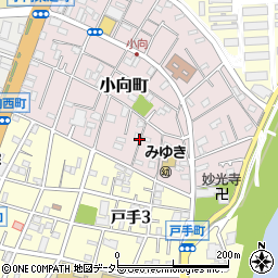 神奈川県川崎市幸区小向町周辺の地図