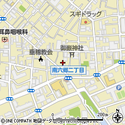 東京都大田区南六郷2丁目17周辺の地図