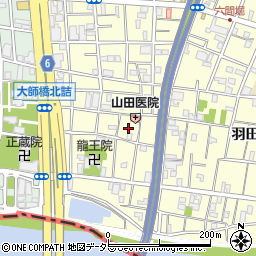 東京都大田区羽田2丁目22周辺の地図
