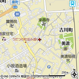 岐阜県美濃市吉川町1827周辺の地図