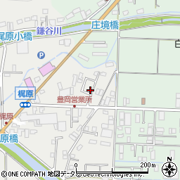 兵庫県豊岡市梶原350-17周辺の地図