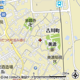 岐阜県美濃市吉川町2380周辺の地図
