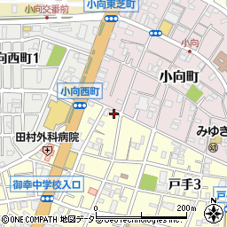 ファミール戸手周辺の地図