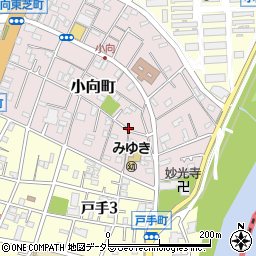 神奈川県川崎市幸区小向町17周辺の地図
