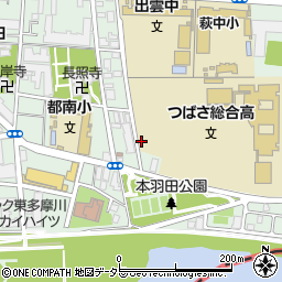 東京都大田区本羽田3丁目周辺の地図