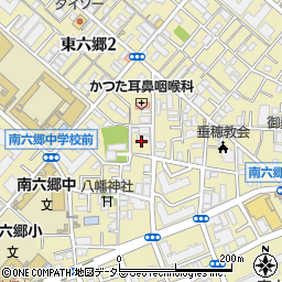 東京都大田区南六郷2丁目27周辺の地図