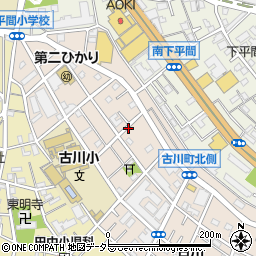 神奈川県川崎市幸区古川町周辺の地図