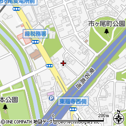 神奈川県横浜市青葉区市ケ尾町1050-32周辺の地図