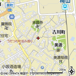 岐阜県美濃市吉川町2366周辺の地図