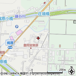 兵庫県豊岡市梶原350-19周辺の地図