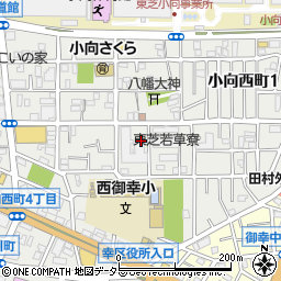 神奈川県川崎市幸区小向西町周辺の地図