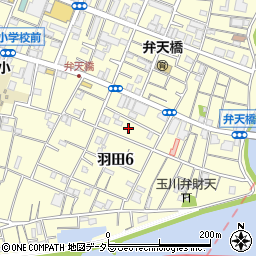 東京都大田区羽田6丁目4周辺の地図
