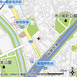 神奈川県横浜市青葉区市ケ尾町1050-33周辺の地図