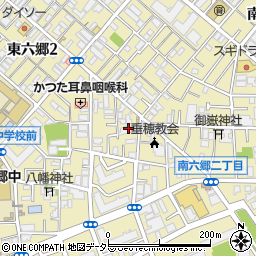 東京都大田区南六郷2丁目23周辺の地図