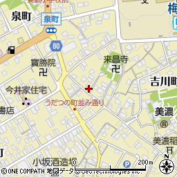 岐阜県美濃市1830周辺の地図