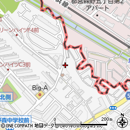 神奈川県相模原市南区鵜野森1丁目44周辺の地図