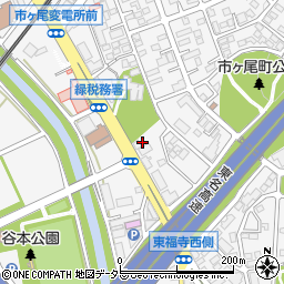 神奈川県横浜市青葉区市ケ尾町1050周辺の地図