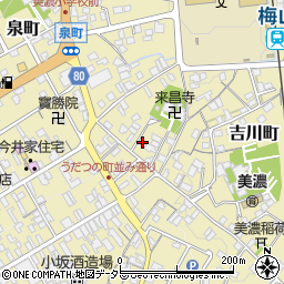 岐阜県美濃市1830-1周辺の地図