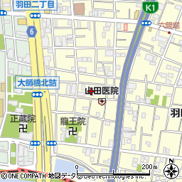東京都大田区羽田2丁目16周辺の地図