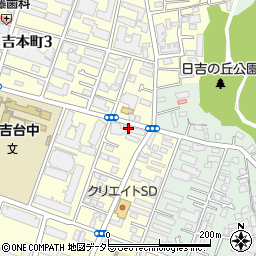 スポーク日吉店周辺の地図