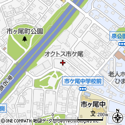 神奈川県横浜市青葉区市ケ尾町540-14周辺の地図