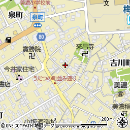 岐阜県美濃市1831周辺の地図