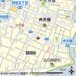 岡田電気産業株式会社　羽田営業所周辺の地図