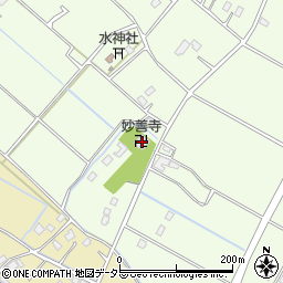 妙善寺周辺の地図