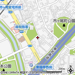 神奈川県横浜市青葉区市ケ尾町1050-22周辺の地図