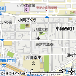 川崎小向西町郵便局周辺の地図