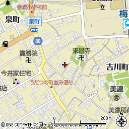 岐阜県美濃市1820周辺の地図