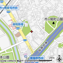 神奈川県横浜市青葉区市ケ尾町1050-38周辺の地図