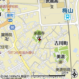 岐阜県美濃市1824周辺の地図