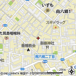東京都大田区南六郷2丁目8周辺の地図