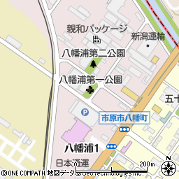 八幡浦第1公園周辺の地図