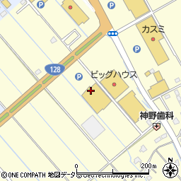 サンキ東金店周辺の地図