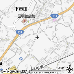 長野県高森町（下伊那郡）下市田周辺の地図