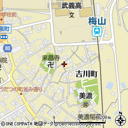 岐阜県美濃市1776周辺の地図