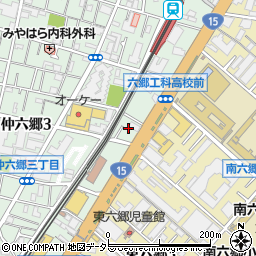 東京都大田区仲六郷3丁目31周辺の地図