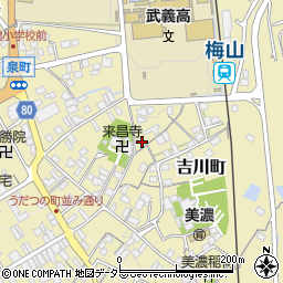 岐阜県美濃市1780周辺の地図