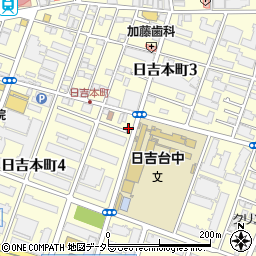 港北警察署日吉本町交番周辺の地図